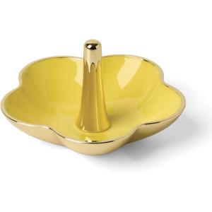 kate spade new york Make It Pop Metal Ring Dish, Green(Yellow)