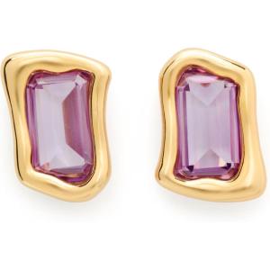 kate spade new york Molten Glass Statement Studs(Light Amethyst)