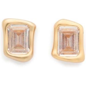 kate spade new york Molten Glass Studs(Clear/Gold)