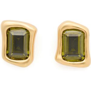 kate spade new york Molten Glass Studs(Green/Gold)