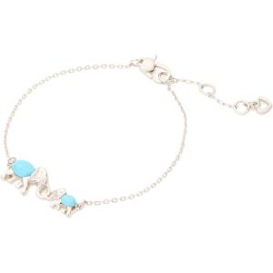 kate spade new york Mom Knows Bracelet(Clear/Silver Mama Elephant)