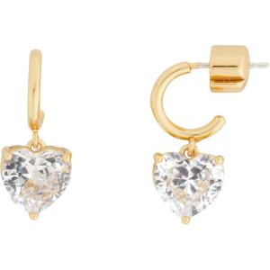 kate spade new york My Love Heart Huggies(Clear/Gold)