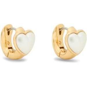 kate spade new york My Love Heart Huggies(Cream/Gold)