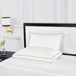 kate spade new york Noel Soft/Medium 20″ x 28″, Adjustable Down Alternative Pillow, 300 Thread Count Cotton Cover, Best for Back or Stomach Sleepers, Queen, White(Firm/Extra Firm)