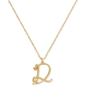 kate spade new york One In A Million Letter Pendant(Gold D)