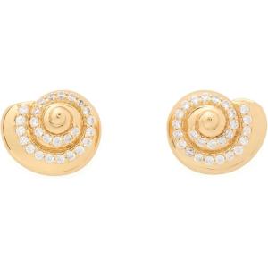 kate spade new york Out Of Office Studs(Clear/Gold Seashells)