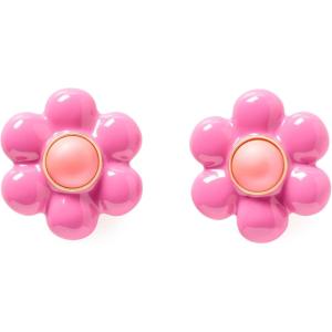 kate spade new york Petal Puff Statement Studs(Pink Multi)