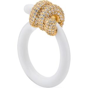 kate spade new york Ropes & Knots Ring(Clear/White)