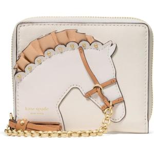 kate spade new york Saddle Up Fine Grain Leather Small Compact Wallet