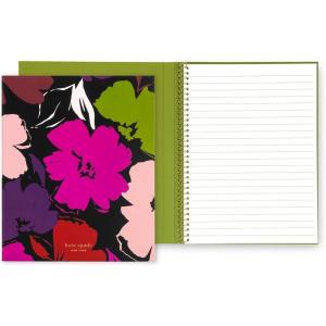 kate spade new york Small Concealed Spiral Notebook, 8.25″ x 6.75″ Journal Notebook with 112 Lined Pages (Book Club)(Painterly Blooms)