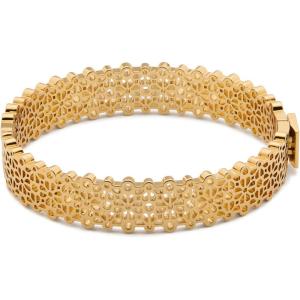 kate spade new york Spade Flower Lace Thin Bangle(Gold)