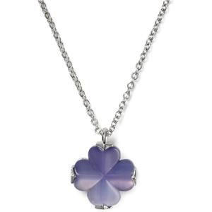 kate spade new york Spade Flower Mini Pendant(Light Purple/Silver)