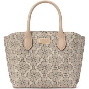 kate spade new york Suite Crossgrain Leather Crossbody Tote Bag(Neutral Multi Spade Flower)