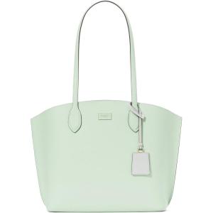 kate spade new york Suite Crossgrain Leather Large Open Tote Bag(Pistachio Ice)