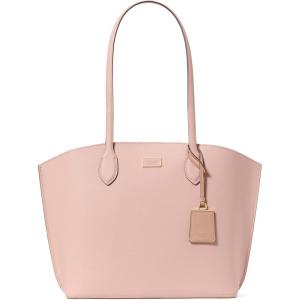kate spade new york Suite Crossgrain Leather Large Open Tote Bag(Rose Smoke)