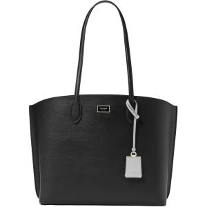kate spade new york Suite Crossgrain Leather Large Work Tote Bag(Black)