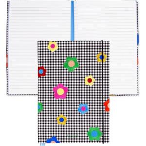 kate spade new york Take Note XL Notebook Journal, Vegan Leather Hardcover Journal, Diary Includes 168 Lined Pages, 11″ x 7″ Writing Pad, Gingham Garden