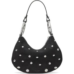 kate spade new york The Bangle Studded Suede Bag(Black Studded Suede)