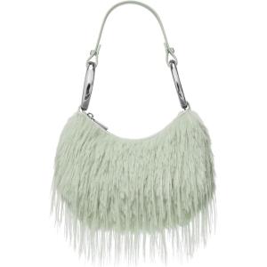 kate spade new york The Bangle Studded Suede Bag(Faux Fur Mint Frosting)