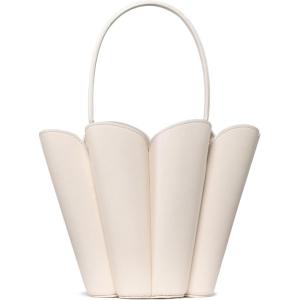 kate spade new york The Spade Fine Grain Leather Bucket Bag(Cream)