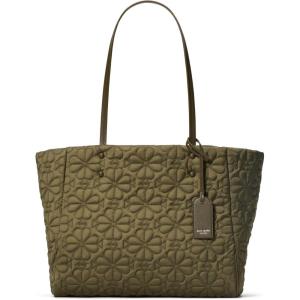 kate spade new york Tilly Quilted Fabric Medium Tote(Oolong Green)