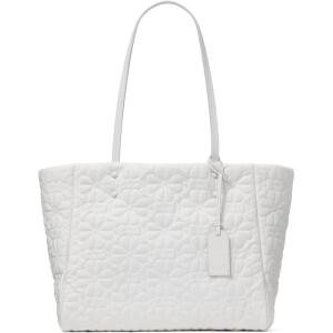 kate spade new york Tilly Quilted Fabric Medium Tote(White Dove)