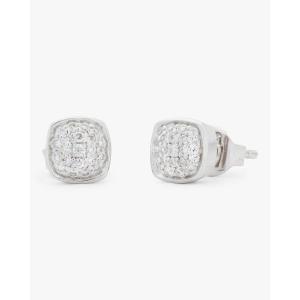 kate spade new york Time To Shine Gem Studs(Silver Pave Diamond)
