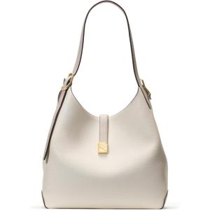 kate spade new york Women’s Deco Pebbled Leather Large Shoulder Bag, Timeless Taupe(Cashew Milk Multi)