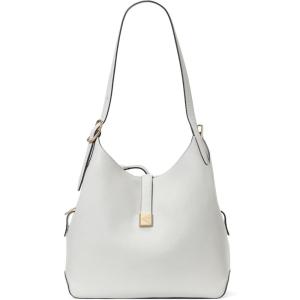 kate spade new york Women’s Deco Pebbled Leather Large Shoulder Bag, Timeless Taupe(Stone Path)