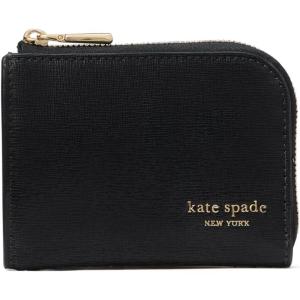 kate spade new york Women’s Devin Saffiano Leather Zip Card Case, Black