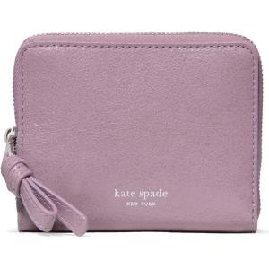 kate spade new york Women’s Loop Pebbled Leather Small Zip Around Wallet(Glazed Market Purple)