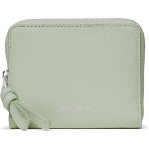 kate spade new york Women’s Loop Pebbled Leather Small Zip Around Wallet(Mint Frosting)