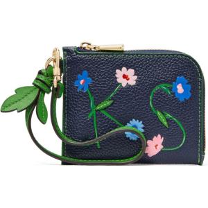 kate spade new york Women’s in The Garden Embossed Pebbled Leather(Parisian Navy Coin Case)