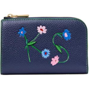 kate spade new york Women’s in The Garden Embossed Pebbled Leather(Parisian Navy Compact)