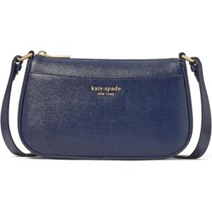 kate spade new york womens Bleecker Saffiano Small Leather Crossbody Bag(Parisian Navy)