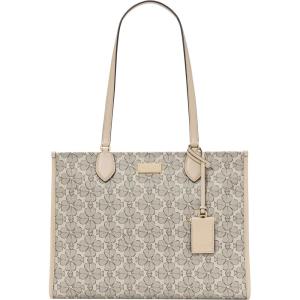 kate spade new york womens Coated Canvas Large Market Tote(Neutral Multi)