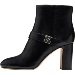 kate spade new york womens Dakota Zip Up Heeled Bootie(Black)