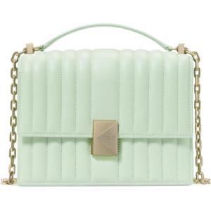 kate spade new york womens Deco Leather Flap Chain Crossbody(Quilted Pistachio Ice)