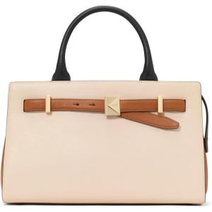 kate spade new york womens Deco Pebbled Leather Medium Satchel(Milk Glass Multi)