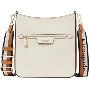 kate spade new york womens Hudson Pebbled Leather Large Messenger Crossbody(Parchment Multi)