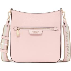 kate spade new york womens Hudson Pebbled Leather Large Messenger Crossbody(Pastry Pink)