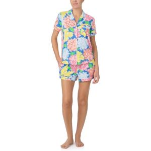 kate spade new york womens Kate Spade New York Women’s Short Bottoms Pj Set(Painterly Hydrangeas)