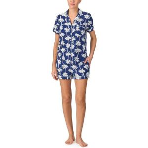 kate spade new york womens Kate Spade New York Women’s Short Bottoms Pj Set(Palm Trees)
