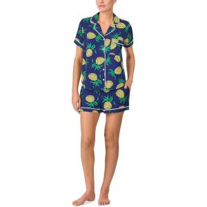 kate spade new york womens Kate Spade New York Women’s Short Bottoms Pj Set(Pineapple Toss)