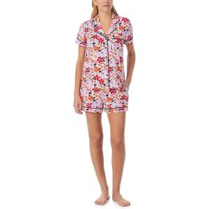 kate spade new york womens Kate Spade New York Women’s Short Bottoms Pj Set(Pink City Blossoms)