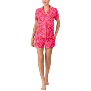 kate spade new york womens Kate Spade New York Women’s Short Bottoms Pj Set(Tropical Blossoms)