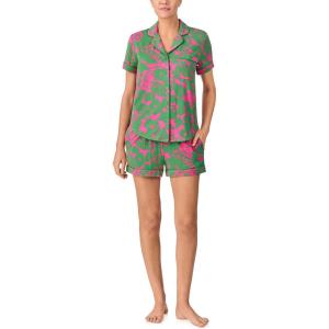 kate spade new york womens Kate Spade New York Women’s Short Bottoms Pj Set(Tropical Foliage)