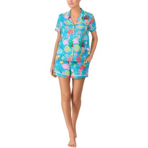 kate spade new york womens Kate Spade New York Women’s Short Bottoms Pj Set(Tropical Treasures)