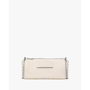 kate spade new york womens Label Smooth Leather Pochette(Parchment)
