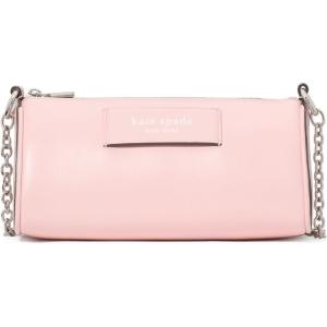 kate spade new york womens Label Smooth Leather Pochette(Pastry Pink)